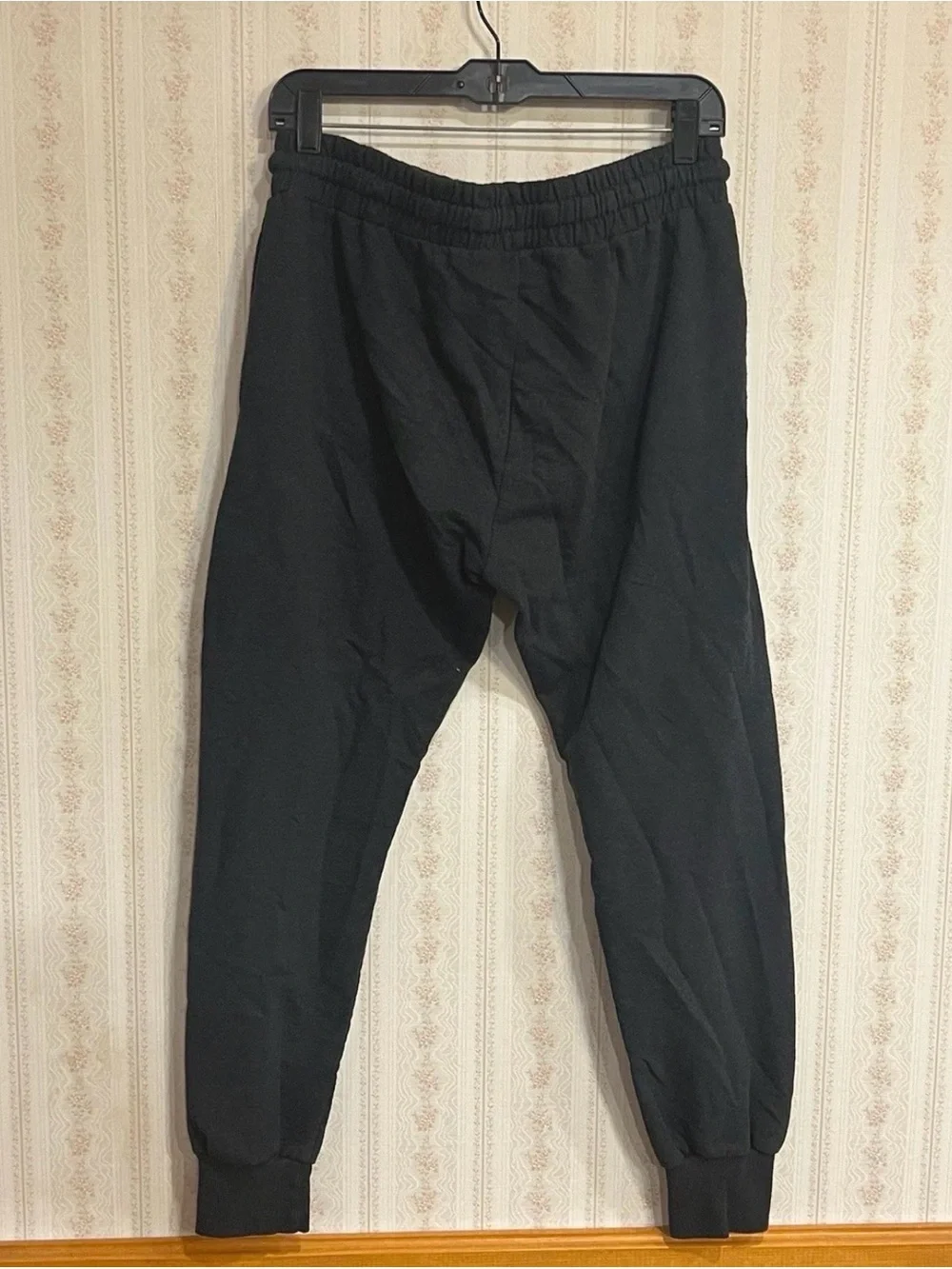 True Religion Black Joggers with Gold Side Logo